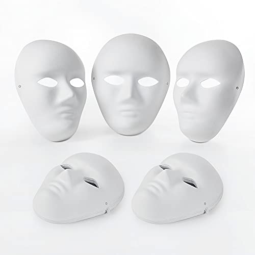 Halloween Party DIY Scary Masks White Full Face Cosplay Activated