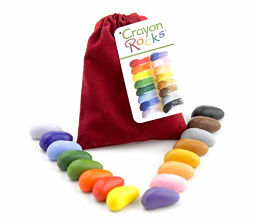Crayon Rocks - 16 Colors in Blue Velvet Bag - Never Board Entertainment
