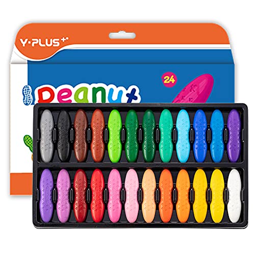 Peanut Crayons for Toddlers, 24 Colors Non-Toxic Crayons, Easy to Hold –  ToysCentral - Europe