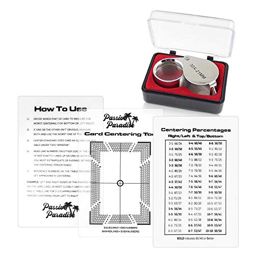 Passive Paradise Card Grading Centering Tool Set - 30x Magnifying Tool –  ToysCentral - Europe