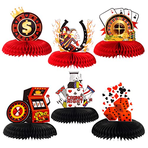 Casino themed centerpieces, Casino theme party decorations, Casino