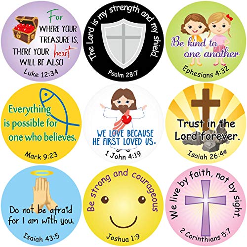 Christian Scripture Stickers, Bible Verse Stickers, Bible