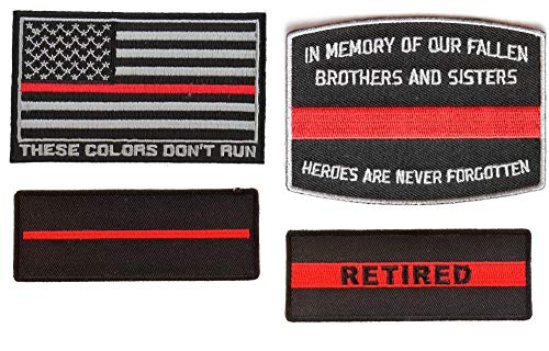 THESE COLORS DON'T RUN - AMERICAN FLAG - IRON ON PATCH