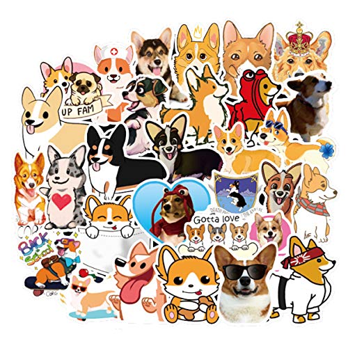 ZUIYIJIANGNAN Corgi Stickers Cute Animal Dog Stickers Kids and
