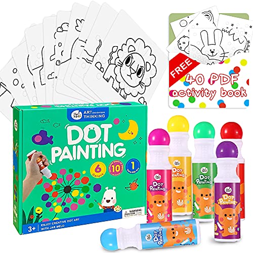Ultimate Stationery Dot Markers, Bingo Daubers, Washable 6 Colors Dot  Markers for Toddlers and Kids Dot Art. Toddler arts and crafts