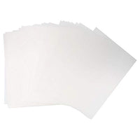 Shanbor Binding Film?, 50 pcs A5 / B5 / A4 Transparent PP Paper Protection Cover Puncher Document Folders(A4 White)