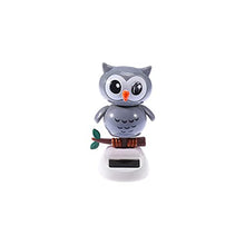 Load image into Gallery viewer, SHUILV Car Dashboard Decoration Ornament Solar Powered Toy Animal Owl Figure Dancing Swing Moving Figure Model Toy Dashboard Car Kids Desk Decoration
