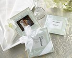 Load image into Gallery viewer, &quot;Good Wishes&quot; Pearlized Photo Coasters
