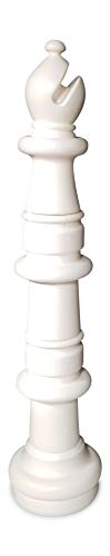 MegaChess Individual Plastic Chess Piece - Bishop - 45 inches Tall - White - Not Intended for Home Decor
