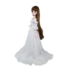 Load image into Gallery viewer, Studio one Fashion Wedding White Dress Cloth for Cloth for 1/3 BJD Doll 55-60 cm Doll
