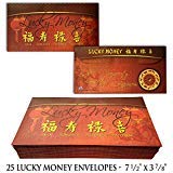 Load image into Gallery viewer, Lucky Money Red Gold Envelope Chinese Lunar New Year Bill Gift Currency - Qty 25
