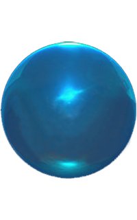 Aqua Acrylic Contact Juggling Ball - 70mm (2.75 Inches)