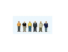 Load image into Gallery viewer, Preiser HO Scale Standing Men 6/
