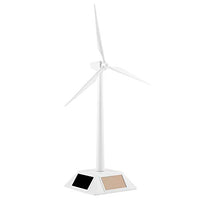 Wind Mill Toy, Solar Powered Wind Mill Model Desktop Decor Small Items Display Stand Craft Kids Children Education Learning Toy