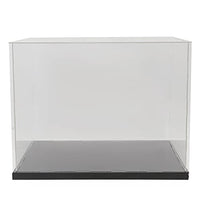 DOITOOL Clear Acrylic Display Box Assemble Countertop Case Cube Organizer Showcase for Action Figures Toy Collectibles Size L