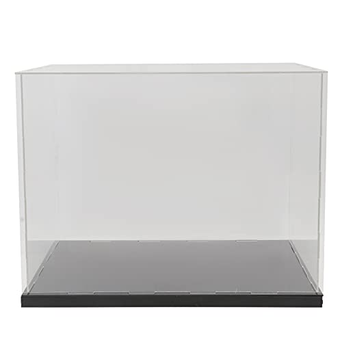 DOITOOL Clear Acrylic Display Box Assemble Countertop Case Cube Organizer Showcase for Action Figures Toy Collectibles Size L