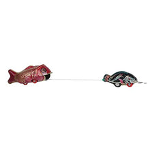 Load image into Gallery viewer, simhoa Retro Wind Up Big Fish Chasing Small Fish Clockwork Mechanical Tin Toy Gift
