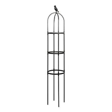 Load image into Gallery viewer, CHUWUJU Garden Obelisk for Climbing Plants,Tall 4/5ft Metal Garden Arch Trellis, Garden Flower Steel Frame Plant Support for Clematis, Roses &amp; Vegetables
