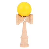 NUOBESTY Wood Kendama Toy Glow in The Dark Catch Ball Mini Cup and Ball Game Hand Eye Coordination Ball Catching Cup Toy for Kids Yellow
