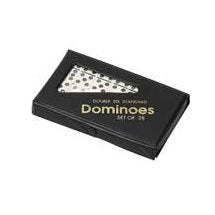 Double Six Professional Dominoes - White with Black Dots, Case Color May Very
