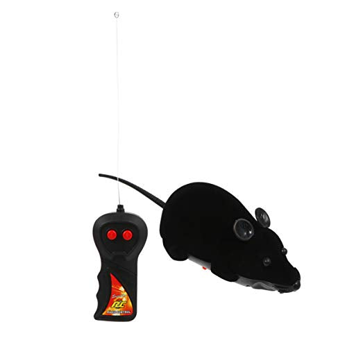 NUOBESTY Remote Control Joke Toys Halloween Prank Fake Rat Realistic Plush Mouse Halloween Christmas Trick Spooky Toys for Cat Dog Kid