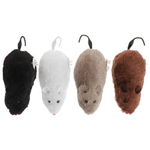 Load image into Gallery viewer, NUOBESTY 4Pcs Wind Up Racing Mice, Realistic Mini Furry Rats for Halloween Decoration, Prank Mouse Play Toys for Kids Children Adults
