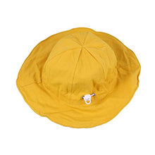 Load image into Gallery viewer, NUOBESTY Sunscreen Hat Breathable Double-Sided Fisherman Hat Sun Protection Hat for Summer Babies Outdoor (Yellow)
