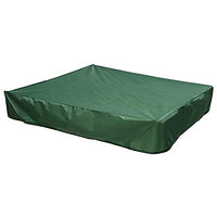 Sandbox Cover w/ Drawstring Sandpit Pool Cover,120120cm Sandbox Protection Cover Square Green Beach Sandbox Canopy,Oxford Waterproof Dust Proof Pool Cover for Kids Toy Protection
