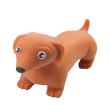 Load image into Gallery viewer, DRUM Creative Breathable Decompression Toy Dachshund Dog Novel and Practical Joke Squeeze Dog Compressed Sand Bomb Vent Toy (1 Pc) (Color : Brown)
