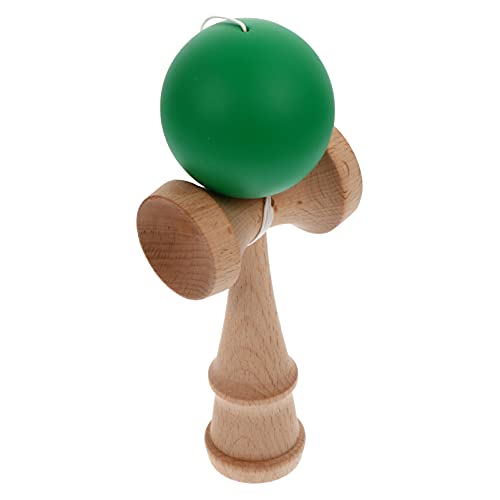 NUOBESTY Wooden Kendama Toy with String Luminous Kendama Ball Trick Toy Educational Classic Toy for Kids Adults Birthday Party Gifts Green