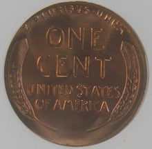 Load image into Gallery viewer, Lincoln Cent Penny Coin 1954 S Uncirculated - Graded by The Numismatic Guaranty Corporation (NGC) as Mint Strike 66 Red (MS 66 RD)
