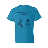Wilkins Puppet T-Shirt, Puppeteer Gift, Puppet Design, Puppet Apparel Caribbean Blue (XL)