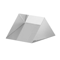 Spectrum Light Crystal Triangular Prism Photography K9 Optical Glass Professional for Teaching Tool for Entertainment for Rainbow(15 * 15 * 15)
