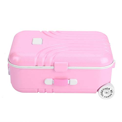 Rolling Suitcase Toy, Plastic Baby Toy, Mini Luggage Box Suitcase Toy Baby Suitcase Toy, for Baby for Children's Day Kids Birthda(Pink)