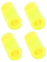 Teak Tuning Standard Fingerboard Pivot Cups, Yellow, Pack of 4