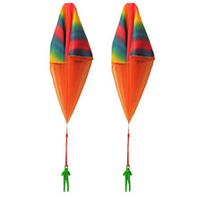 Load image into Gallery viewer, PRETYZOOM 2 Piece Hand Throw Mini Soldier Parachute Toys Outdoor Flying Toys for Kids Hawaiian Favors
