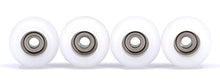 Load image into Gallery viewer, Teak Tuning CNC Polyurethane Fingerboard Bearing Wheels, White - Set of 4 Wheels - Durable Material with a Hard Durometer
