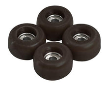 Load image into Gallery viewer, Teak Tuning CNC Polyurethane Fingerboard Bearing Wheels, Brown - Set of 4 Wheels - Durable Material with a Hard Durometer
