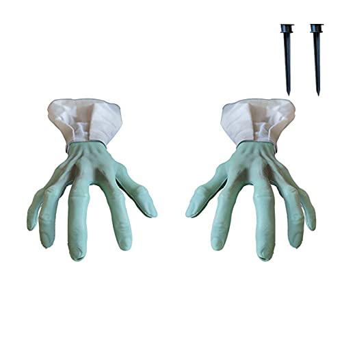 SYLOTS Halloween Decorations Activated Crawling Monster Hand Toy, Crawling Monster Hand for Halloween Haunted House, Bar, Prop (1pcs, Green)