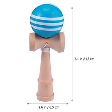 Load image into Gallery viewer, BESPORTBLE Wooden Kendama Toy Japanese Cup Mini Catch Ball Hand Eye Coordination Ball Tribute Kadoma Game Skill Toy for Christmas Kids Parent-Child Activities Sky-Blue
