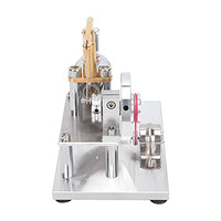 Zunate Stirling Engine, Aluminum Sheet + Glass Stirling Engine, Stirling Engine Motor Model Kit, for Children's Science Projects Physics Mechanical Learning
