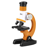 balacoo 1 Set Microscope Toy 1200X Compound Microscope Educational Toy Children Biological Toy for Kids Beginners Children Student ( Orange )