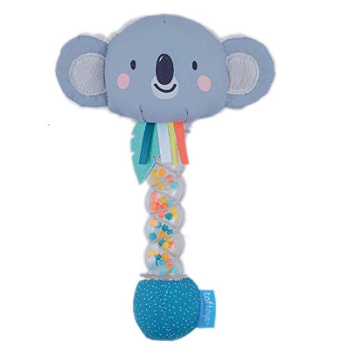 Taf Toys Koala Rainstick Rattle, Musical Shake & Rattle Rainmaker Toy, Musical Instrument for Babies and Toddlers for Sensory and Motor Skills Development