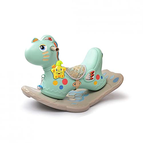 RUIXFLR Baby Rocking Horse Tumbler Thick Plastic Chair Newborn Gift Educational Toy