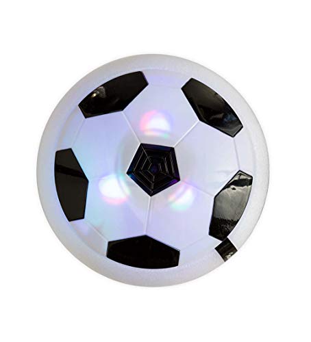 HearthSong Light-Up Air Hover Soccer Game for Kids, Includes 7