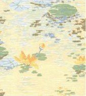 Load image into Gallery viewer, Dollhouse Miniature 3 Pack Wallpaper: Lilly Pads, Yellow/blue
