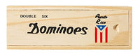 Puerto Rico Double Six Dominoes Wooden Box Set
