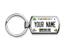 Load image into Gallery viewer, BRGiftShop Personalized Custom Name License Plate Mexico Quintana Roo Metal Keychain

