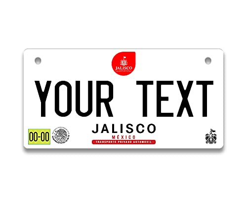 BRGiftShop Personalized Custom Name Mexico Jalisco 3x6 inches Bicycle Bike Stroller Children's Toy Car License Plate Tag