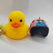 Load image into Gallery viewer, Rubber Duck Toy with Propeller Helmet, Cool Glasses Duck Carry Gun Squeaky Duck Fun Toy, Car Dashboard Decorations, Bike Handle Ornaments
